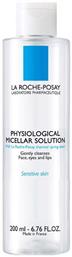 Physiological Solution Micellar Water Καθαρισμού Προσώπου & Ματιών 200ml La Roche Posay