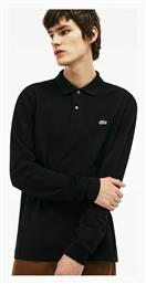 Ανδρική Μπλούζα Μακρυμάνικη Polo Μαύρη Lacoste