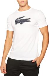 Lacoste Ανδρικό T-shirt Με Λογότυπο Λευκό