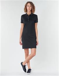 Lacoste Mini All Day Φόρεμα Μακό με Κουμπιά Μαύρο από το Favela