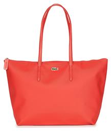 L.12.12 Concept Zip Γυναικεία Τσάντα Shopper Ώμου Κόκκινη Lacoste