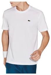 Technical Jersey Ανδρικό Αθλητικό T-shirt Κοντομάνικο Λευκό Lacoste