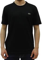 Lacoste Technical Jersey Αθλητικό Ανδρικό T-shirt Μαύρο Μονόχρωμο