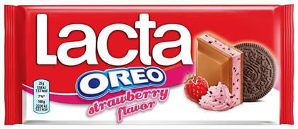 Oreo Σοκολάτα Γάλακτος Strawberry Flavor 105gr Lacta
