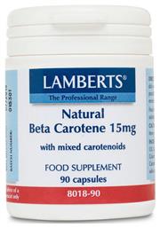 Beta Carotene Βιταμίνη 15mg 90 κάψουλες Lamberts