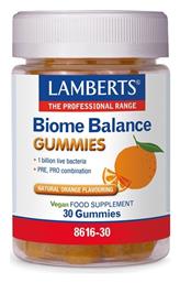 Biome Balance 30 ζελεδάκια Πορτοκάλι Lamberts