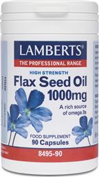 Lamberts Flax Seed Oil Έλαιο Λιναρόσπορου 1000mg 90 κάψουλες