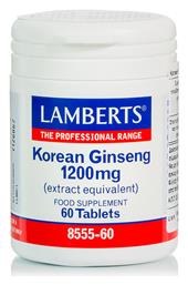Korean Ginseng 60 ταμπλέτες Lamberts