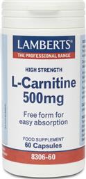Lamberts L-Carnitine (Καρνιτίνη) 500mg 60 κάψουλες