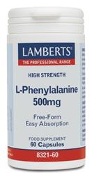 L-Phenylalanine 500mg 60 Κάψουλες Lamberts