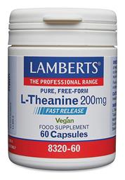 L-Theanine 200mg 60 Κάψουλες Lamberts