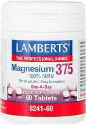 Lamberts Magnesium 375 100% NRV 60 Ταμπλέτες από το Pharm24