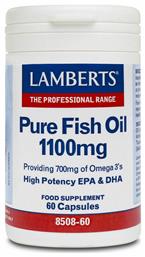 Maximum Strength Pure Fish Oil Ιχθυέλαιο 1100mg 60 κάψουλες Lamberts