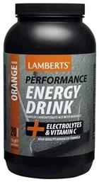 Performance Energy Drink Electrolytes & Vitamin C με Γεύση Πορτοκάλι 1000gr Lamberts