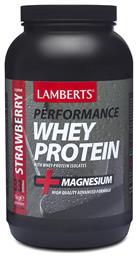 Performance Whey Protein & Magnesium Φράουλα 1kg Lamberts