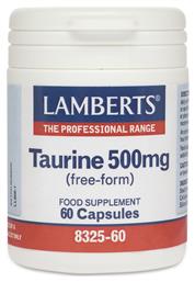 Taurine 500mg 60 κάψουλες Lamberts