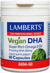 Lamberts Vegan DHA 250mg 60 κάψουλες