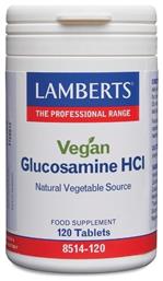 Vegan Glucosamine HCI Συμπλήρωμα για την Υγεία των Αρθρώσεων 120 ταμπλέτες Lamberts