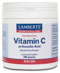 Vitamin C as Ascorbic Acid Βιταμίνη 500mg 250gr Lamberts