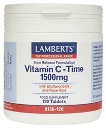 Vitamin C Time Βιταμίνη 1500mg 120 ταμπλέτες Lamberts
