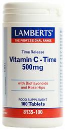 Vitamin C Time Βιταμίνη 500mg 100 ταμπλέτες Lamberts