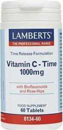 Lamberts Vitamin C Time Βιταμίνη για Ενέργεια & Ανοσοποιητικό 1000mg 60 ταμπλέτες