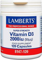 Lamberts Vitamin D3 Βιταμίνη για Ανοσοποιητικό 2000iu 120 κάψουλες από το Pharm24