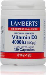 Lamberts Vitamin D3 Βιταμίνη για Ανοσοποιητικό 4000iu 120 κάψουλες