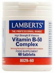 Vitamin Β-50 Complex Βιταμίνη 60 ταμπλέτες Lamberts