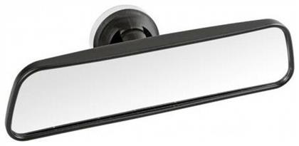 Standard Εσωτερικός Καθρέπτης Αυτοκινήτου Ίσιος 25 x 6.5cm με Βεντούζα Lampa