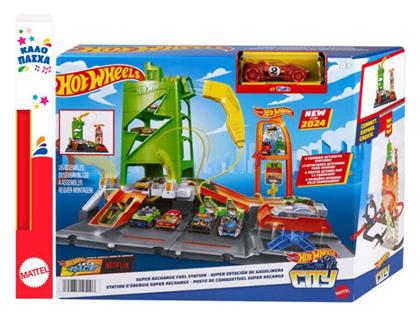 Λαμπάδα Mattel City Πίστα Σταθμός Καυσίμων Htn79 Hot Wheels
