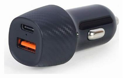 Φορτιστής Αυτοκινήτου με Θύρες 1xUSB-A 1xType-C Lamtech