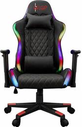 Lamtech LGP022179 Καρέκλα Gaming Δερματίνης με Ρυθμιζόμενα Μπράτσα και RGB Φωτισμό Μαύρη
