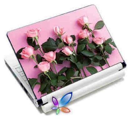 Pink Roses αυτοκόλλητο για Laptop 12.4'' Ροζ Lamtech