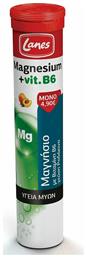 Magnesium & Vitamin B6 20 αναβράζοντα δισκία Lanes
