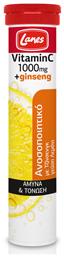 Vitamin C Eff + Ginseng Βιταμίνη 1000mg Λεμόνι 20 αναβράζοντα δισκία Lanes