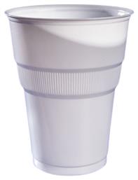 Πλαστικό Ποτήρι μιας Χρήσης Λευκό 250ml 50τμχ Lariplast