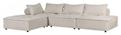 Larry Γωνιακός 301x201x75εκ. Εκρού - Woodwell