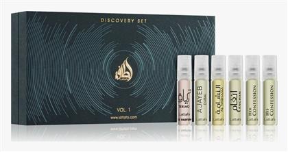 Discovery Ανδρικό Σετ με Eau de Parfum 6τμχ Lattafa