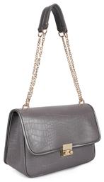 Devonia Γυναικεία Flap Bag 'Ωμου Γκρι Laura Ashley