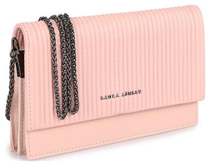 Dudley Croco Γυναικεία Flap Bag 'Ωμου Ροζ Laura Ashley