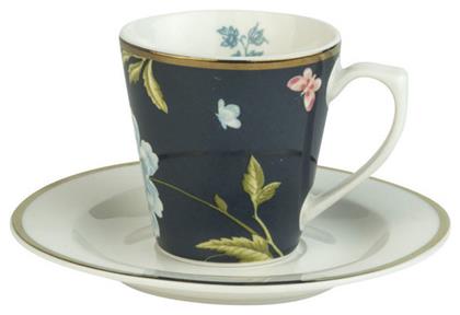 Heritage Φλιτζάνι Espresso από Πορσελάνη Midnight Uni 90ml Laura Ashley