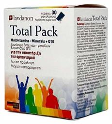 Total Pack Multivitamins Minerals Q10 Πολυβιταμίνη Energy 30 φακελίσκοι Lavdanon