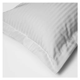 Oxford Satin Stripe Tc300 Μαξιλαροθήκη Ξενοδοχείου από 100% Βαμβάκι 73x53εκ. Le Blanc