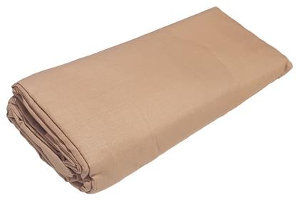 Σεντόνι Διπλό με Λάστιχο 150x200x20 Cotton Line Μπεζ Le Blanc