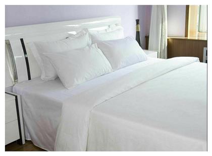 Σεντόνι Ξενοδοχείου Λευκό King Size 280x280 Βαμβακερό 67645 Le Blanc