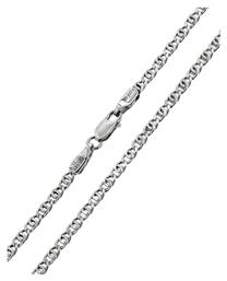 Λευκόχρυση Αλυσίδα Λαιμού 14K Μήκους 56.2cm - Eleftheriou