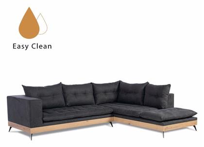 Legno Γωνιακός Καναπές με Δεξιά Γωνία Γκρι 290x240εκ. Liberta