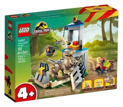 Jurassic World Velociraptor Escape για 4+ Ετών Lego