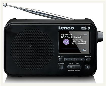 PDR-036BK Φορητό Ραδιόφωνο Επαναφορτιζόμενο DAB+ με Bluetooth Μαύρο Lenco